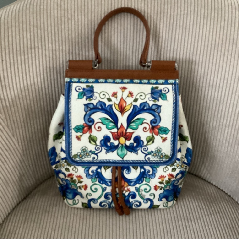 Brighton Italian Patterned Backpack or Crossbody